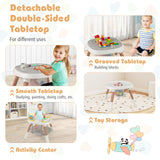 16-in-1 Baby High Chair with Activity Center and Booster Seat for Babies and Toddlers