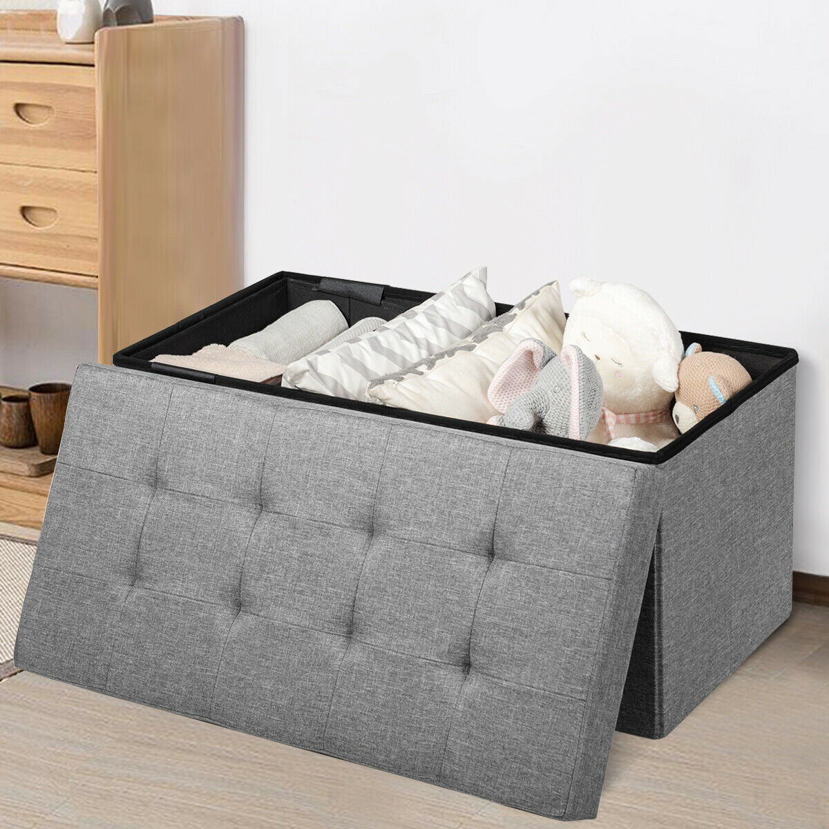 31.5 Inch Fabric Foldable Storage with Removable Storage Bin