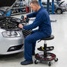 16.5"-22" Adjustable Height Seat Rolling Mechanic Stool with Wheels