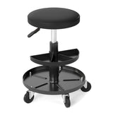 16.5"-22" Adjustable Height Seat Rolling Mechanic Stool with Wheels