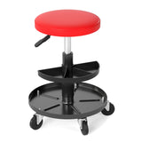 16.5"-22" Adjustable Height Seat Rolling Mechanic Stool with Wheels