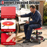 16.5"-22" Adjustable Height Seat Rolling Mechanic Stool with Wheels