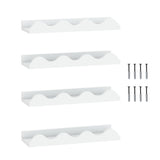Kids Bookshelf Set of 4 Floating Nursery Book Shelves for Decoration Book Toy Storage