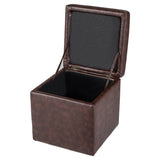 Foldable Cube Ottoman Pouffe Storage Seat