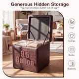 Foldable Cube Ottoman Pouffe Storage Seat