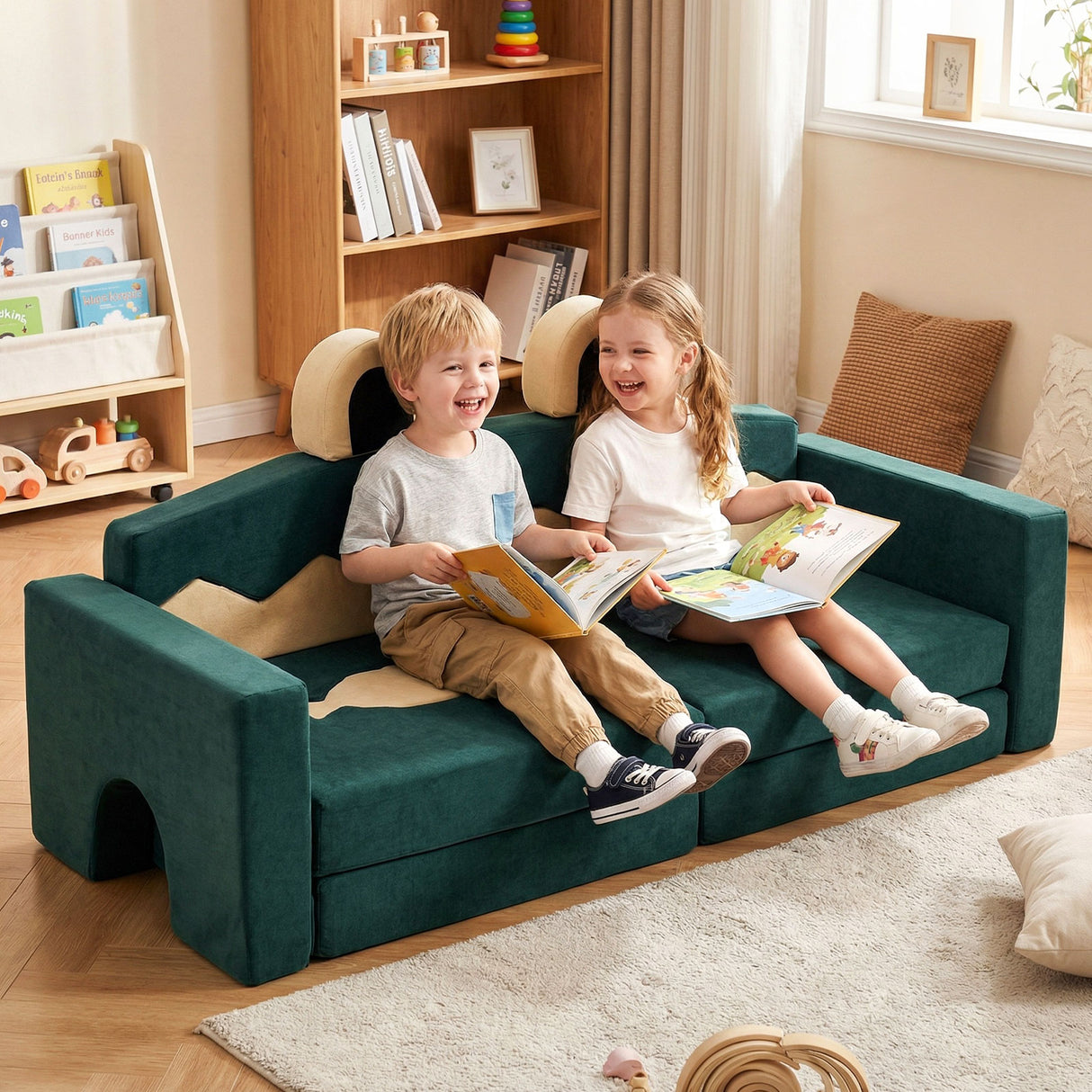 17 Pieces Modular Kids Play Couch for Inspiring Creativity