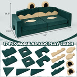 17 Pieces Modular Kids Play Couch for Inspiring Creativity