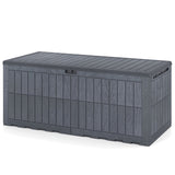 Outdoor Deck Box All-Weather Lockable Storage Bin with Lid and Handles
