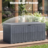 Outdoor Deck Box All-Weather Lockable Storage Bin with Lid and Handles