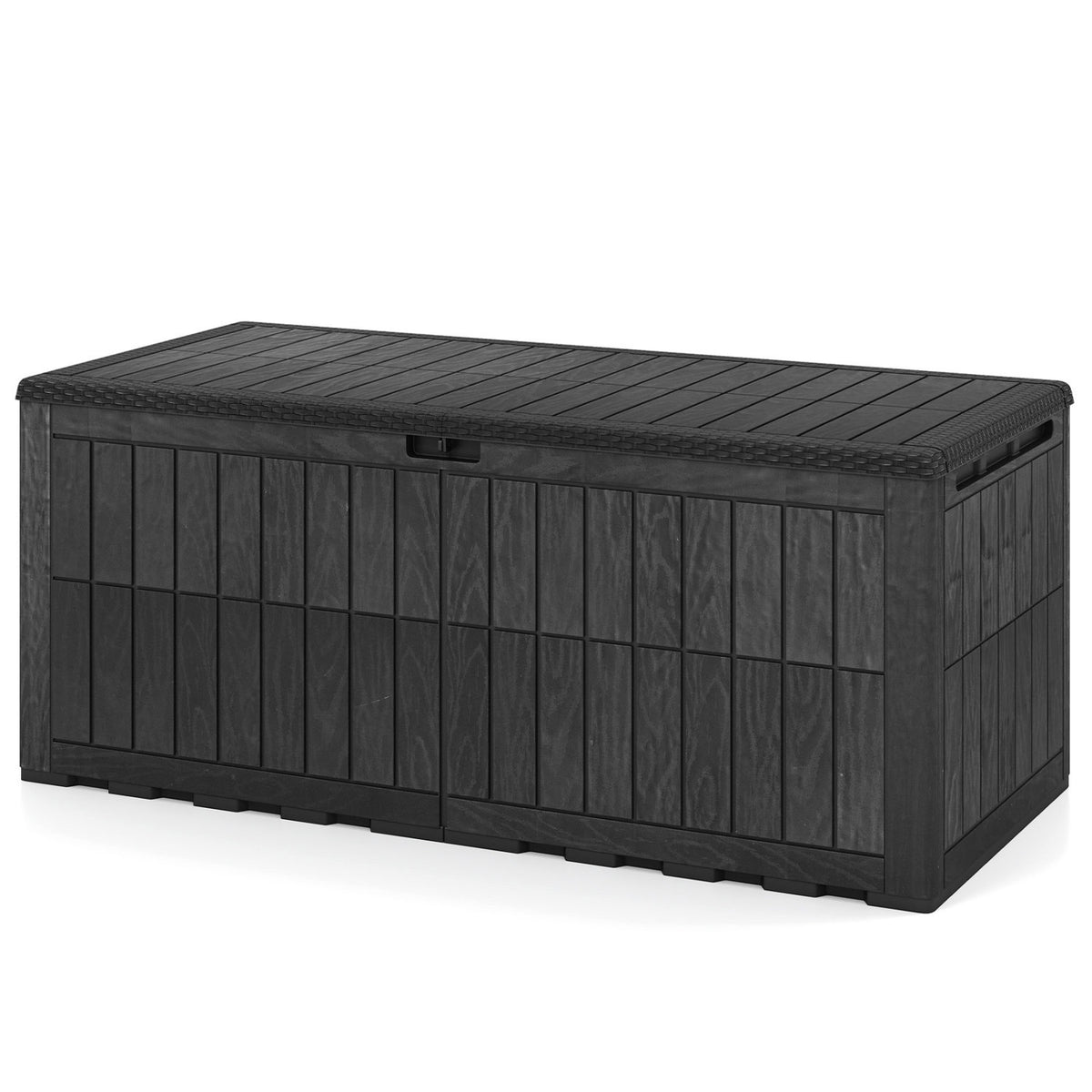 Outdoor Deck Box All-Weather Lockable Storage Bin with Lid and Handles