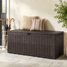 Outdoor Deck Box All-Weather Lockable Storage Bin with Lid and Handles