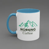 Mountain Adventure Accent Coffee Mug - Unique Gift for Hikers, Nature Lovers, & Coffee Enthusiasts