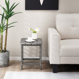 18 Inch Weather Resistant Side Table for Garden Yard Patio