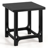 Outdoor Adirondack Side Table with Slatted Surface