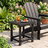 Outdoor Adirondack Side Table with Slatted Surface
