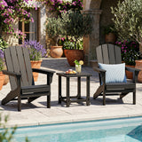 Outdoor Adirondack Side Table with Slatted Surface