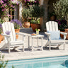 Outdoor Adirondack Side Table with Slatted Surface