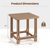 Outdoor Adirondack Side Table with Slatted Surface