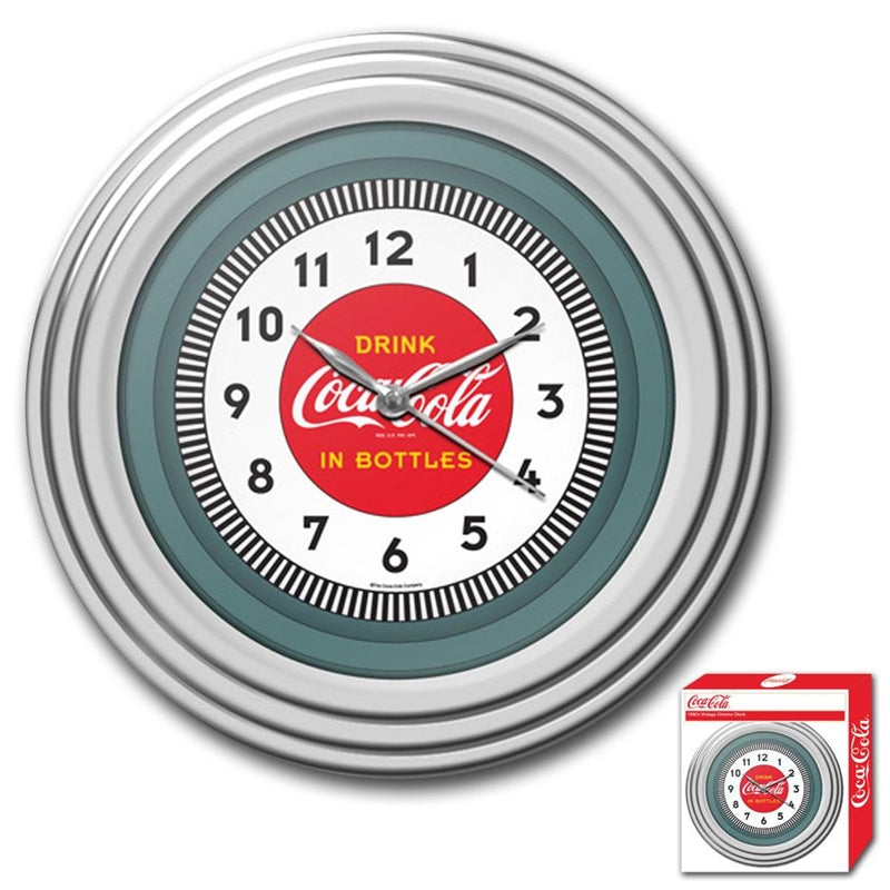 30s Style Chrome Coca-Cola Wall Clock – Moogdesk