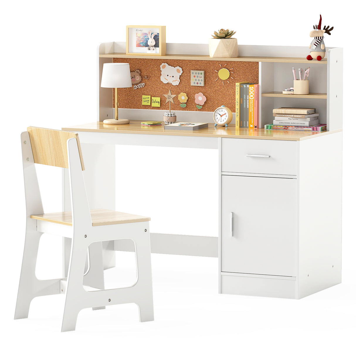 Kids Study Desk and Chair Set Student Table and Chair