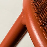EMU (2 PACK) Steel Ronda Barstool by Designer Aldo Ciabatti 21"x25"x46" Orange