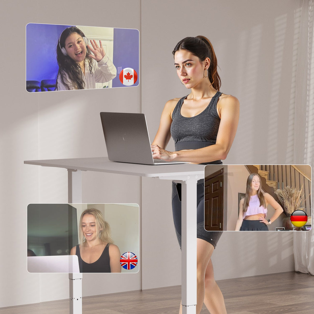 DeerRun Q2 Urban Smart Walking Pad with Incline Treadmill Remote Control