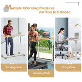 Height Adjustable Computer Desk Sit to Stand Rolling Table