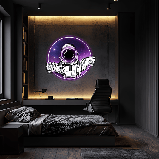 Astranaut Neon Sign, Uv Print Neon, Astranaut Wall Decor, Uv Print Neon Sign,Neon Light,Neon Wall Art, Neon Sign,Neon Light Sign,Neon Gifts