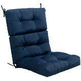 22 x 44 Inch Tufted Outdoor Patio Chair Seating Pad