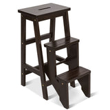 3 Tier Step Stool 3 in 1 Folding Ladder Bench