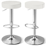 1 PC Round Bar Stool Adjustable Swivel Pub Chair