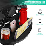 2 Pieces Folding Recliner Zero Gravity Lounge Chair