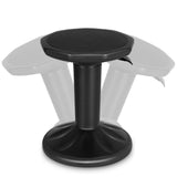 Adjustable Active Learning Stool Sitting Home Office Wobble Chair with Cushion Seat