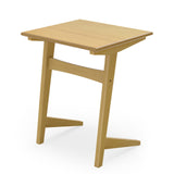 Set of 2 Wood Sofa Side Table C-shaped End Table with Wood Veneered Top