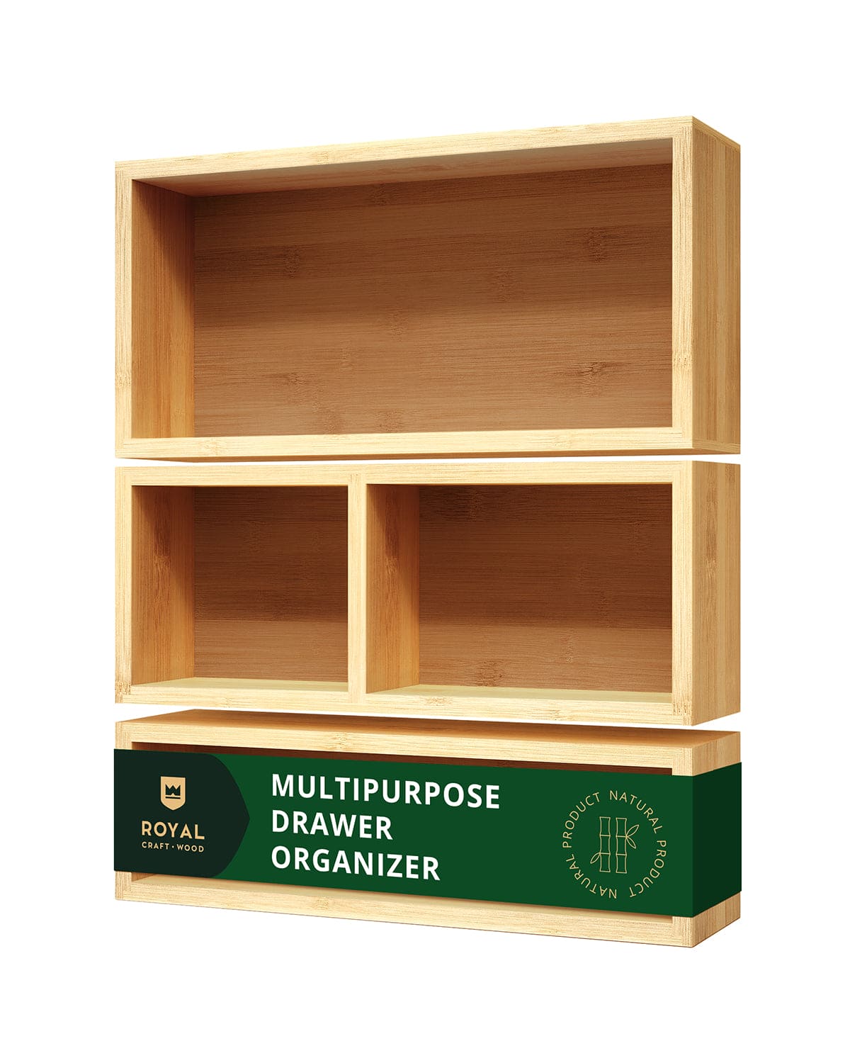 Storage Box Set of 3, Natural