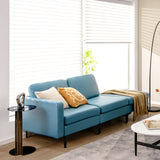 Modular 3-Seat L-shaped Sectional Sofa with Reversible Chaise and 2 USB Ports