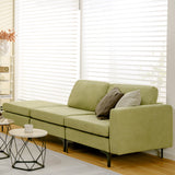 1/2/3/4-Seat Convertible Sectional Sofa with Reversible Ottoman-3