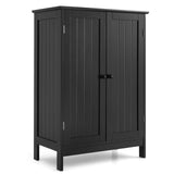 Bathroom Floor Storage Double Door Cupboard Cabinet