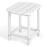 2-Pieces18 Inches Adirondack Outdoor Side Table for Patio and Garden