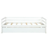 Twin Size Wooden Slat Trundle Platform