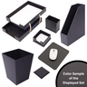 MOOG Leather Desk Set – 7-Piece Organizer-Orange