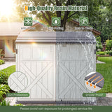 20 Cu.Ft Horizontal Resin Storage Shed with Adjustable Shelf