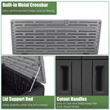 20 Cu.Ft Horizontal Resin Storage Shed with Adjustable Shelf