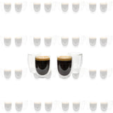 Double Wall Glass Coffee Mugs Cups  -8.5oz/12oz