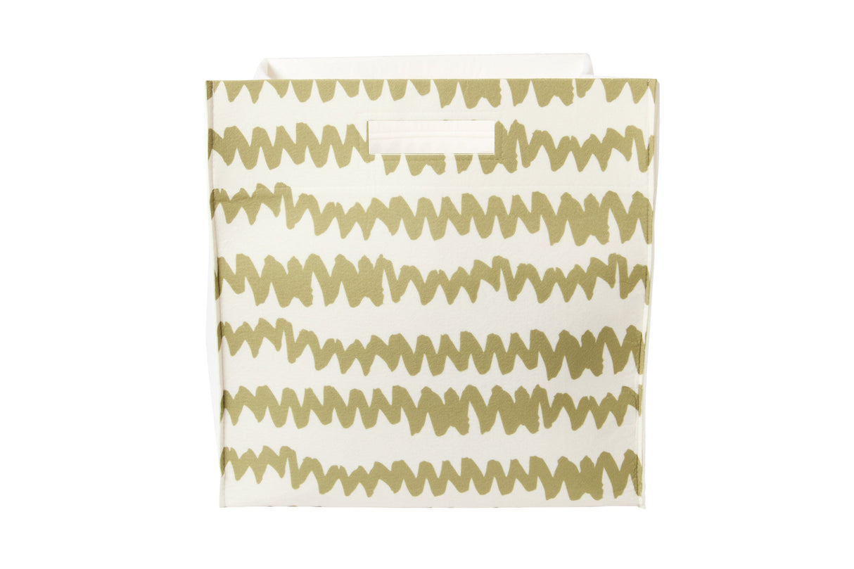 Zigzag Felt Storage Bin