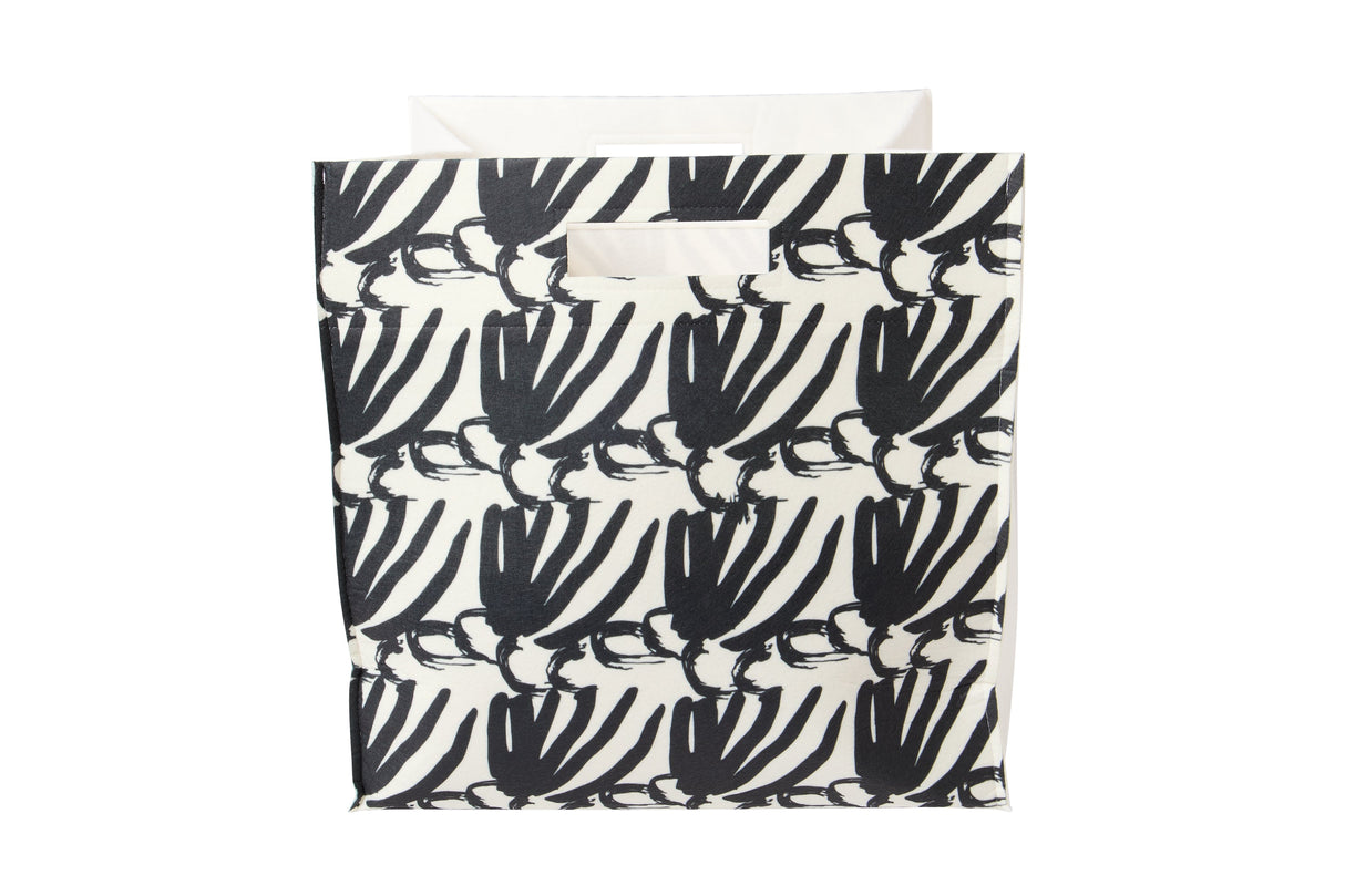 Palm Leaves Felt Storage Bin