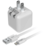 Xyst 2.4-Amp Dual USB Wall Charger With 4Ft Lightning Cable
