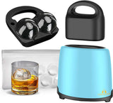 Crystal Clear Round Ice Maker - 2  2.5" Clear Ice Cubes