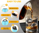 Crystal Clear Round Ice Maker - 2  2.5" Clear Ice Cubes