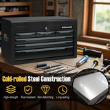 24 Inch Tool Chest Case with 6 Drawers and Top Storage for Garage Repair Shop & Warehouse